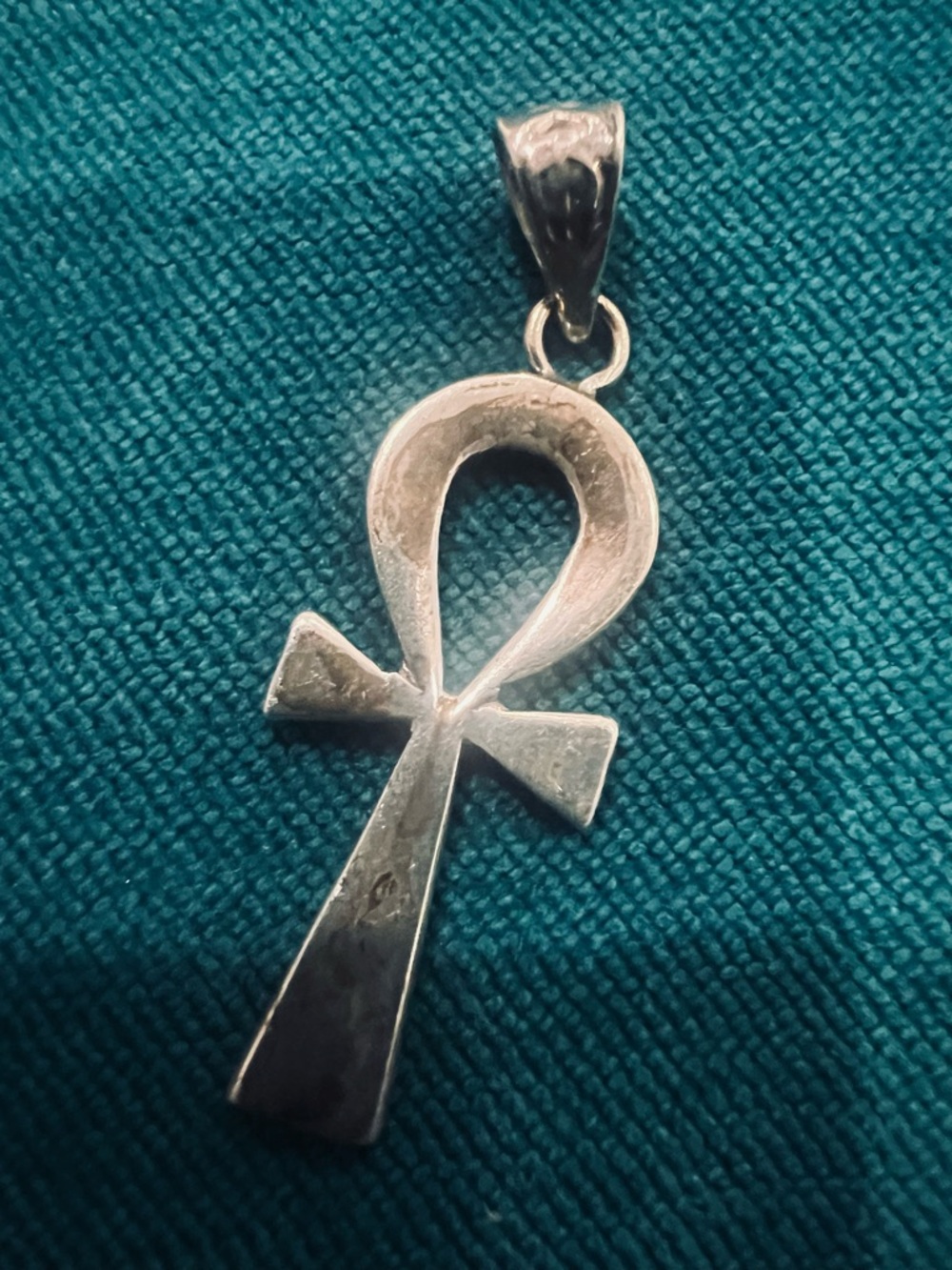 & Other Stories Silver Ankh Pendant Necklace on Chain